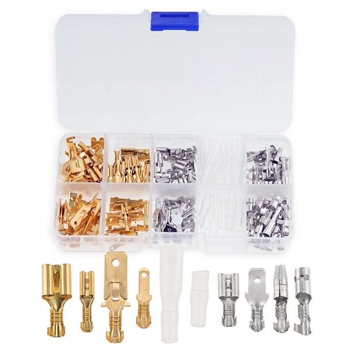 ZESTAW KONEKTORÓW SAMOCHODOWYCH 150 SZT KONEKTORY