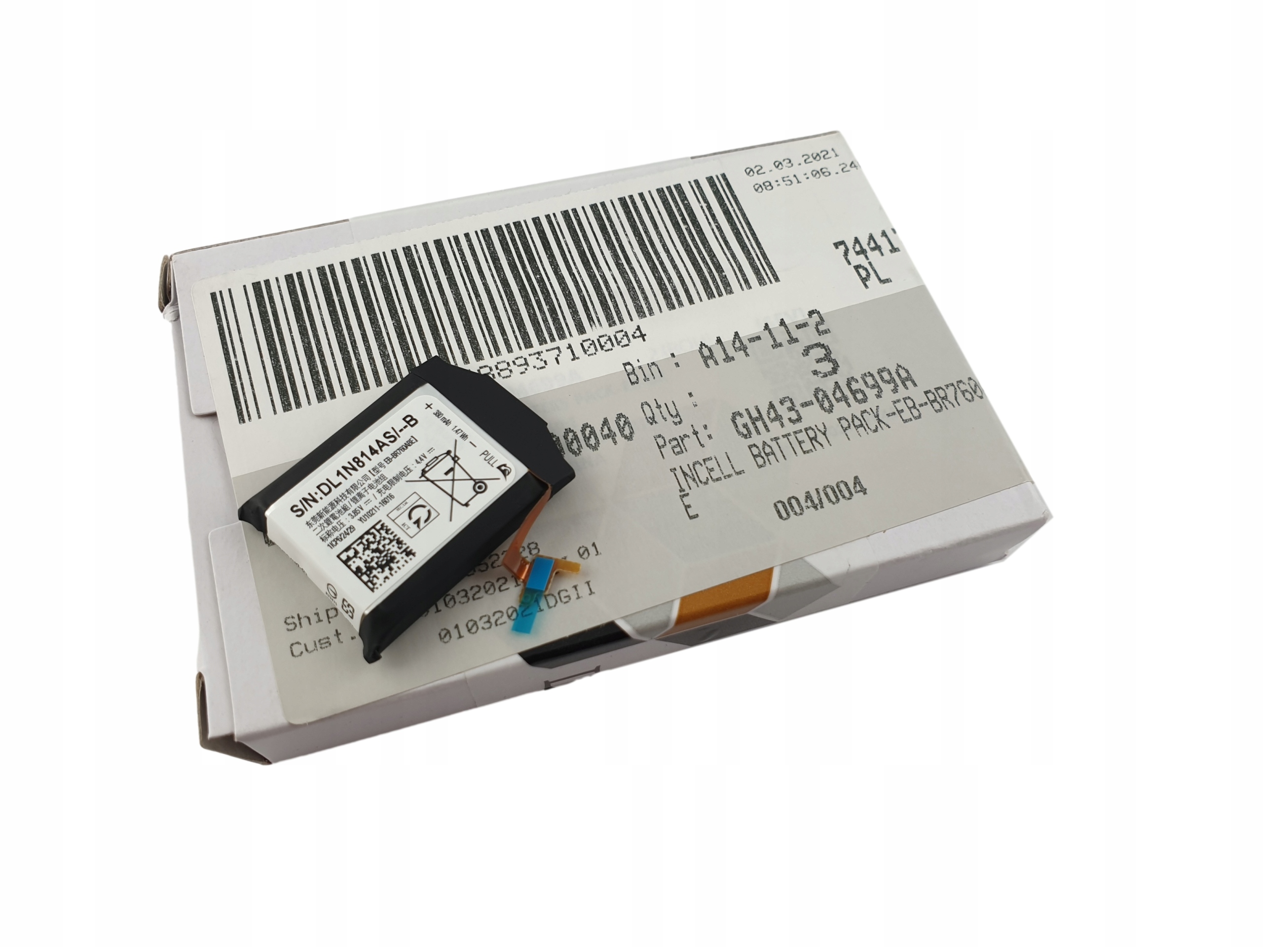 Samsung Gear S3 Frontier R760 Lte R765 R770 Oryginalna Bateria EB-BR760ABE