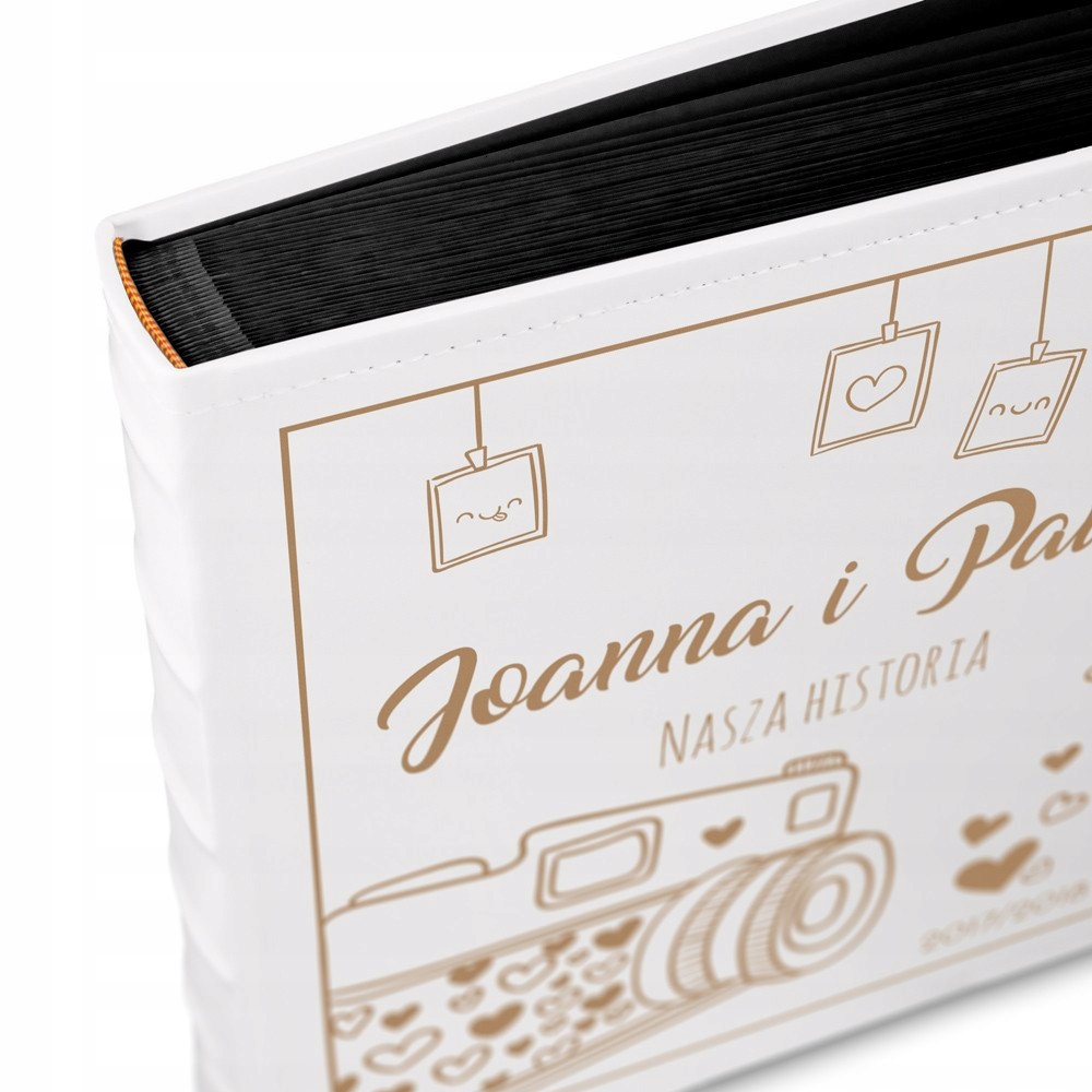 Duży Album na Zdjęcia z Grawerem Prezent dla Męża Żony Urodziny Rocznica Producent Murrano