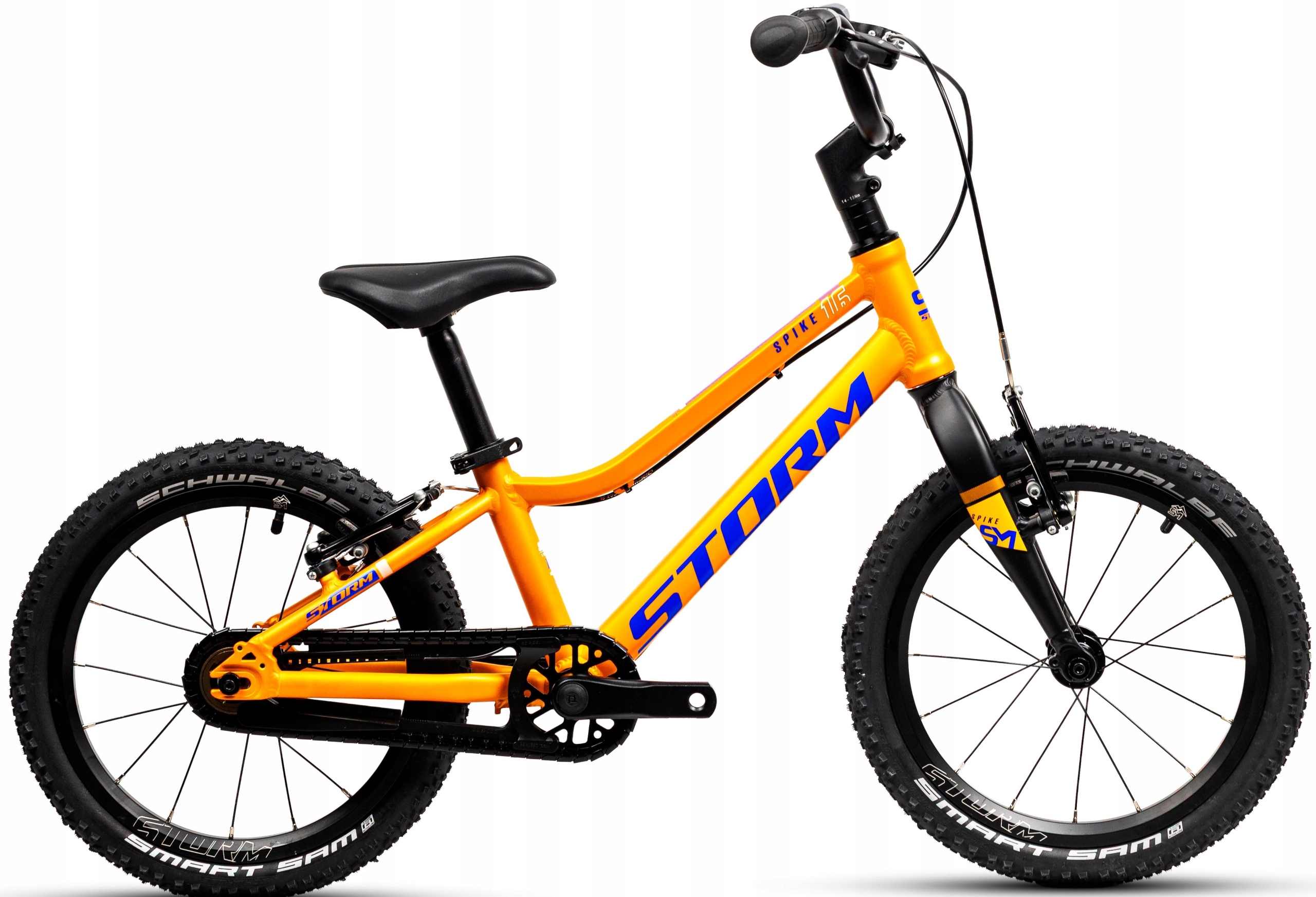Rower Dziecięcy 16 cal Storm Spike Light ultra lekki 6,1 kg pomarańcz