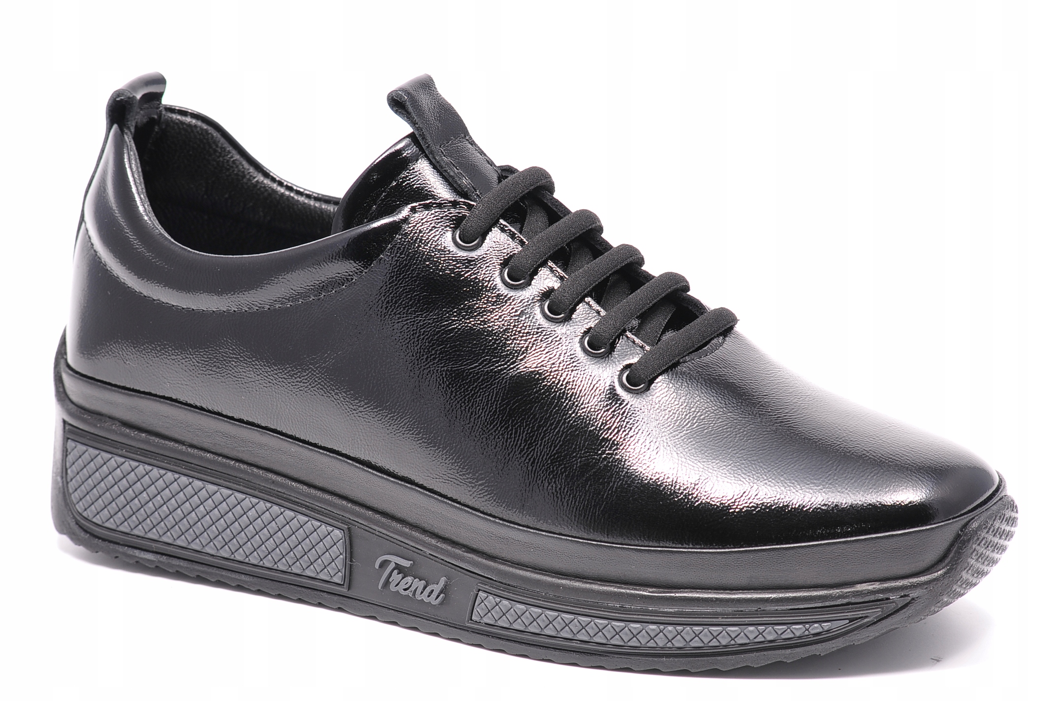 Polobotky Venezia V411-00452-04BLA Černý lak Velikost 40