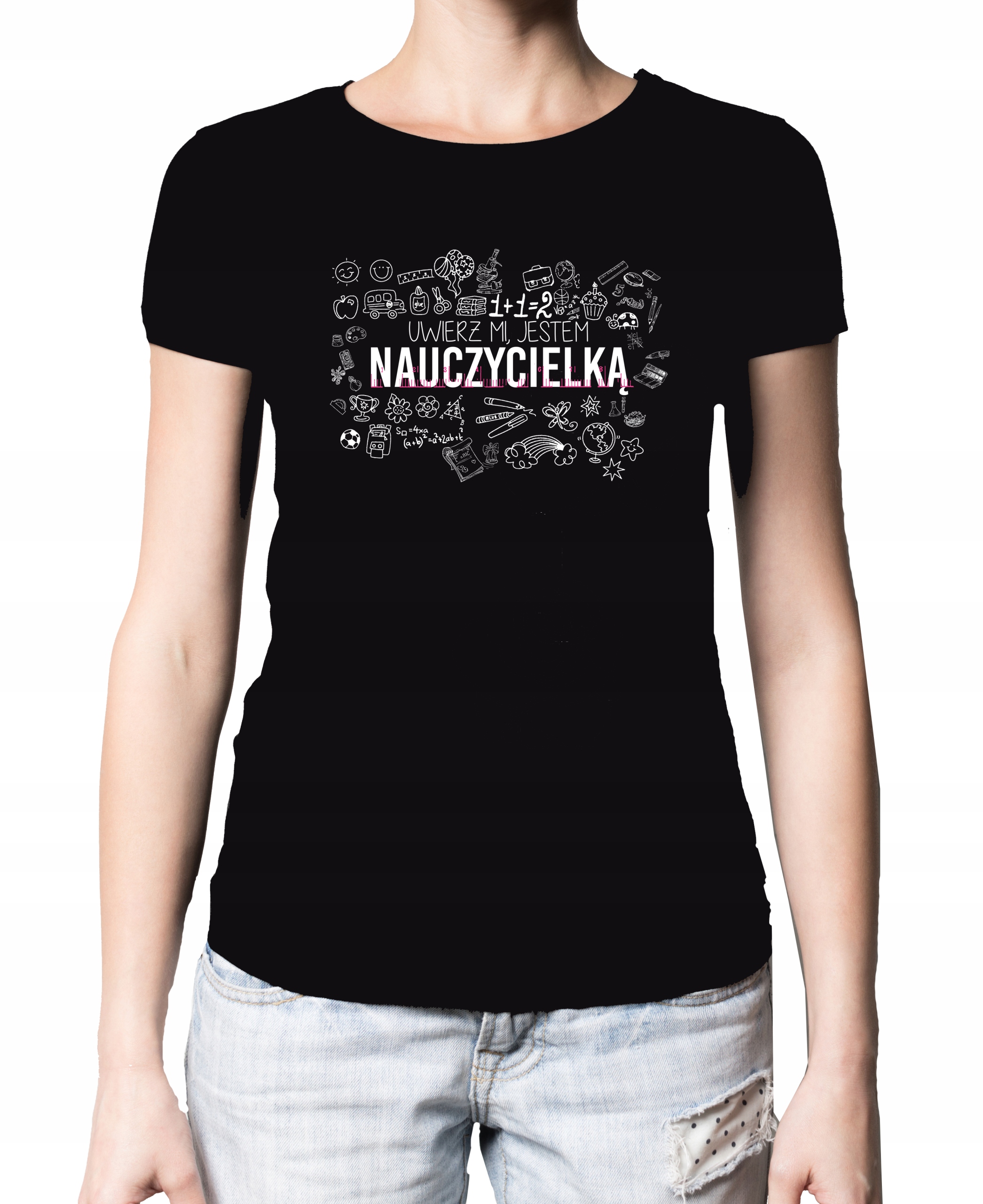 

Koszulka t-shirt Damska dla nauczycielki prezent C