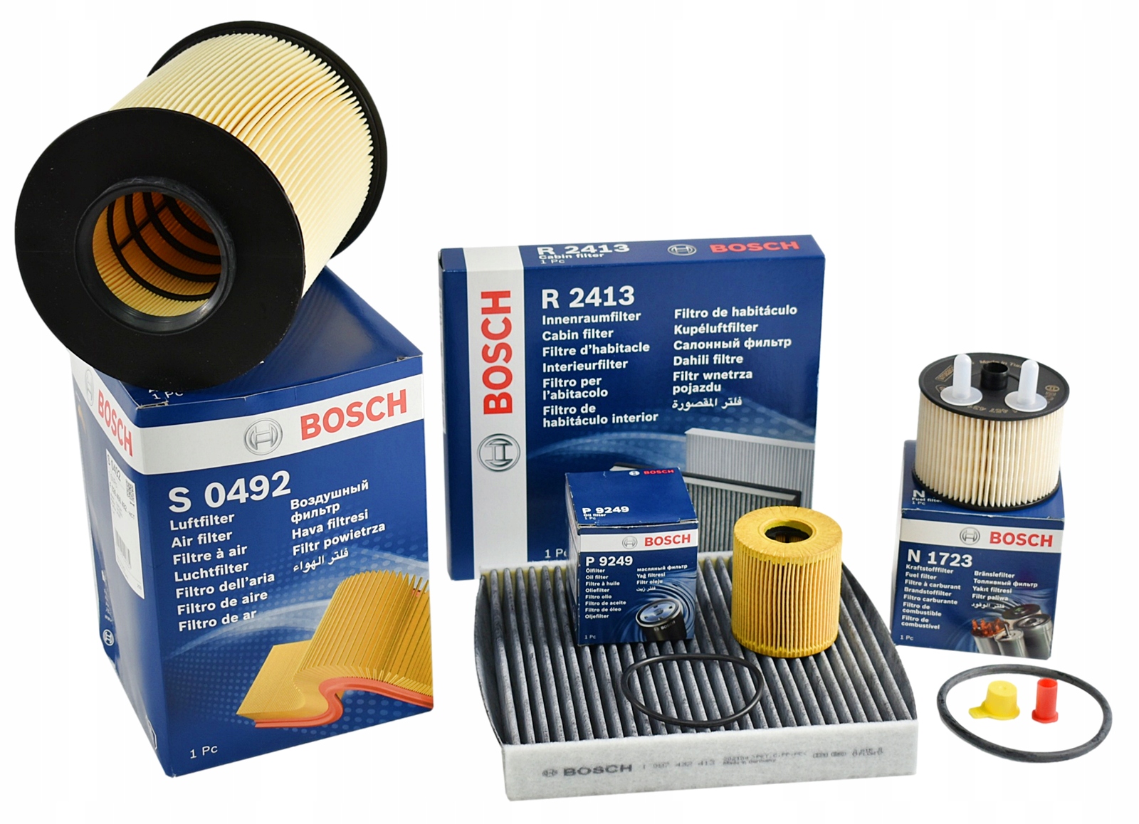 Bosch Sada Filtrů Pro Volvo V50 C30 S40 II Ford Focus II 2.0D 136 Km