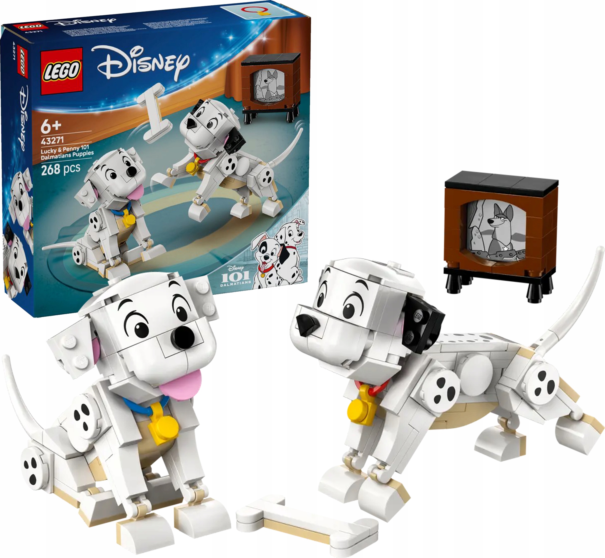 Lego Disney 101 dalmatinů Štěňata Šťastný a Penny 43271