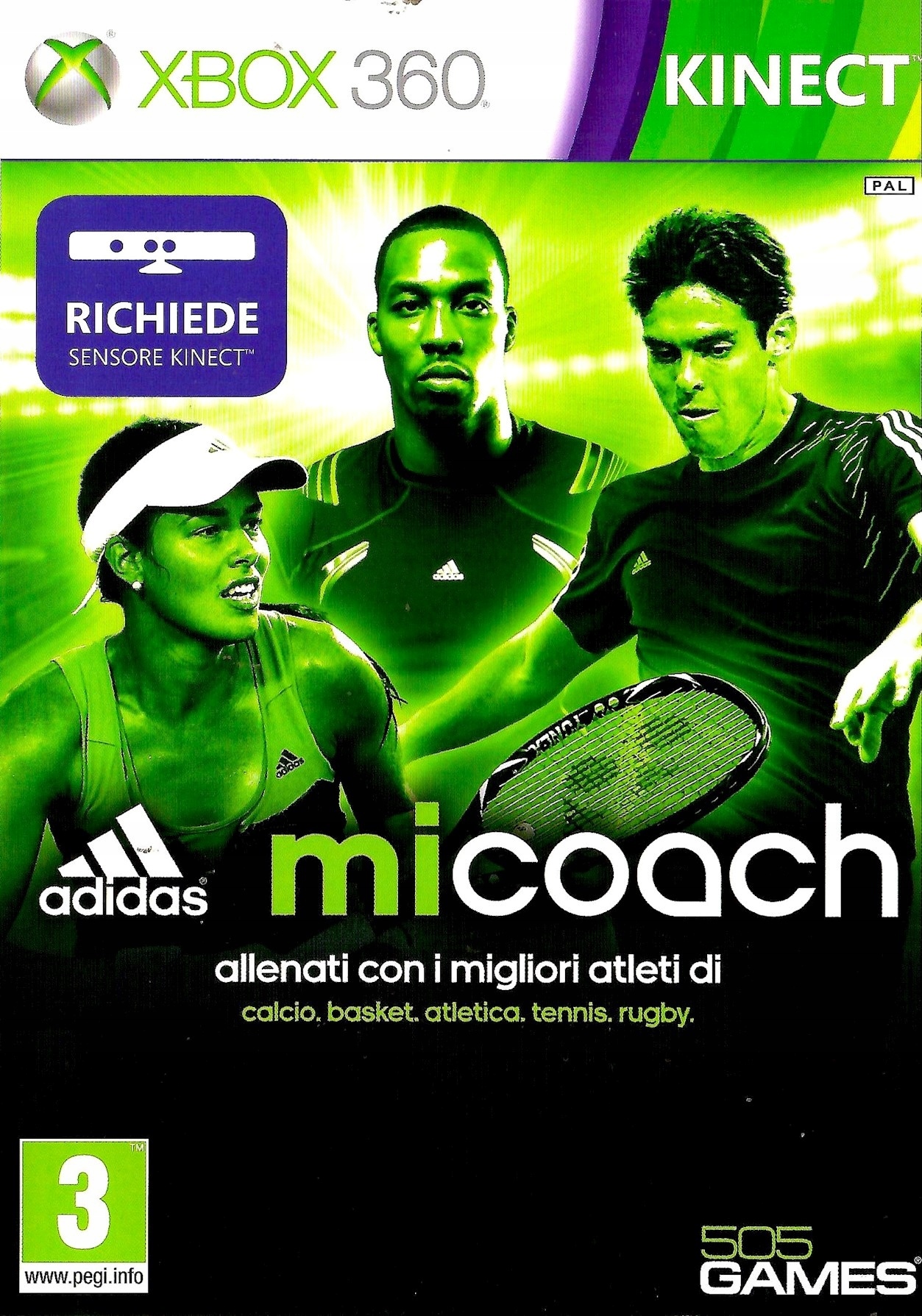 KINECT SENSOR RUCHU NA XBOX 360 + NOWA GRA ADIDAS MICOACH SPORTOWY PAKIET Informacje o bezpieczeństwie CE