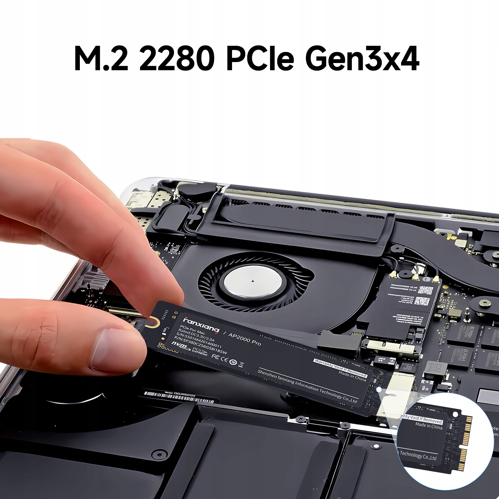 Dysk SSD Macbook Pro Air Fanxiang AP2000PRO 2TB M.2 PCIe 2012-2018 Apple Producent Fanxiang