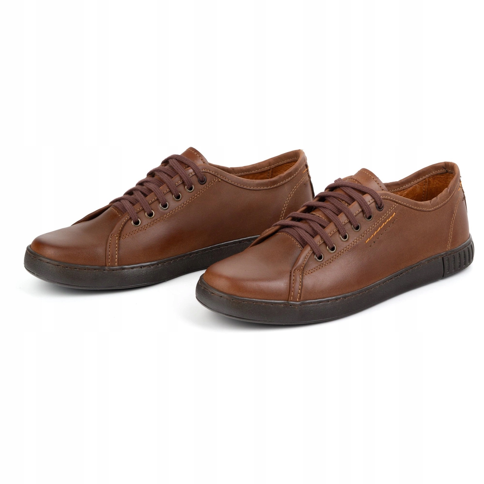 Boty Polbut Kožené Tenisky Pánské Model 2129 camel 40