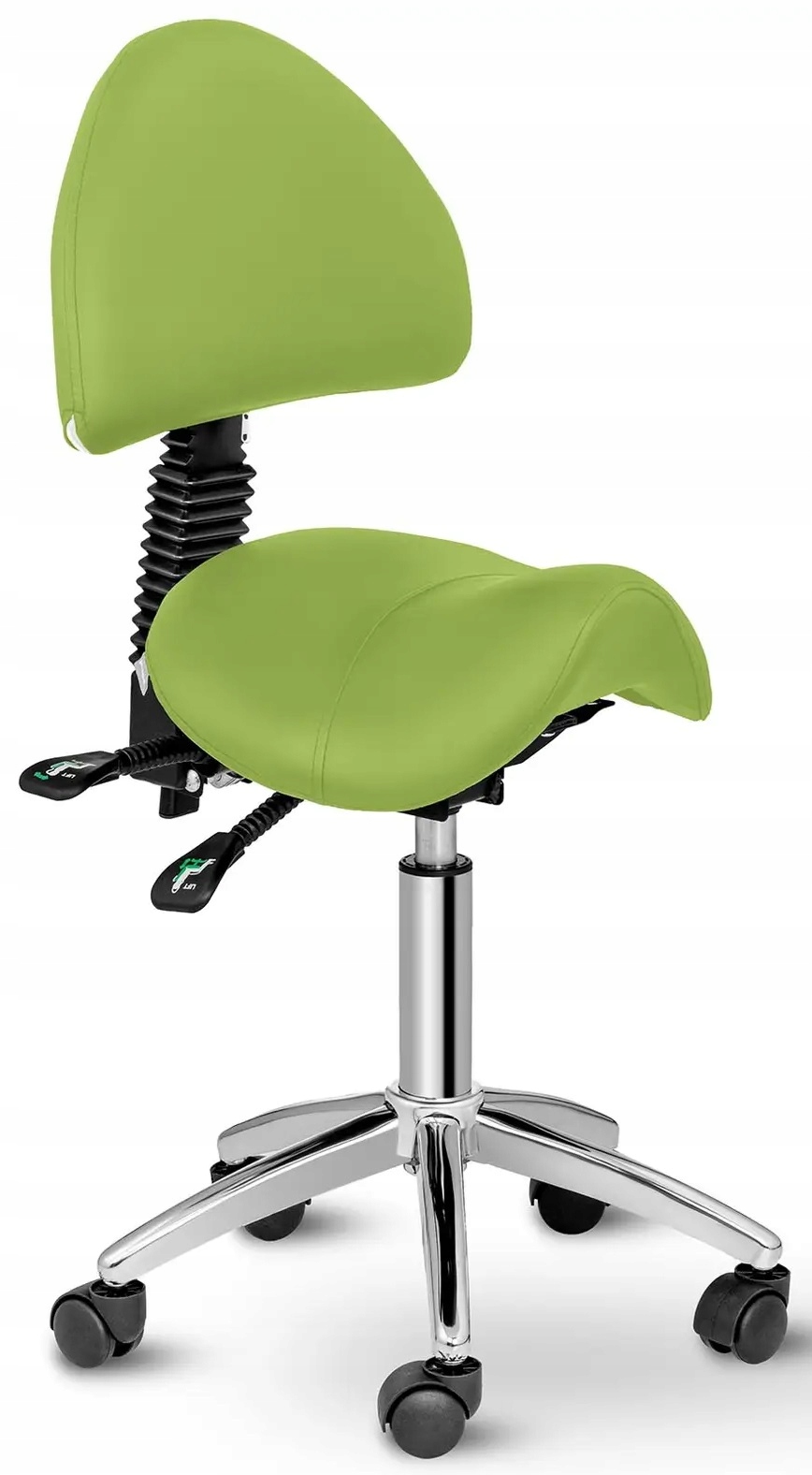 Sedlová židle s opěradlem 550-690 mm Physa Berlin Light Green 10040180