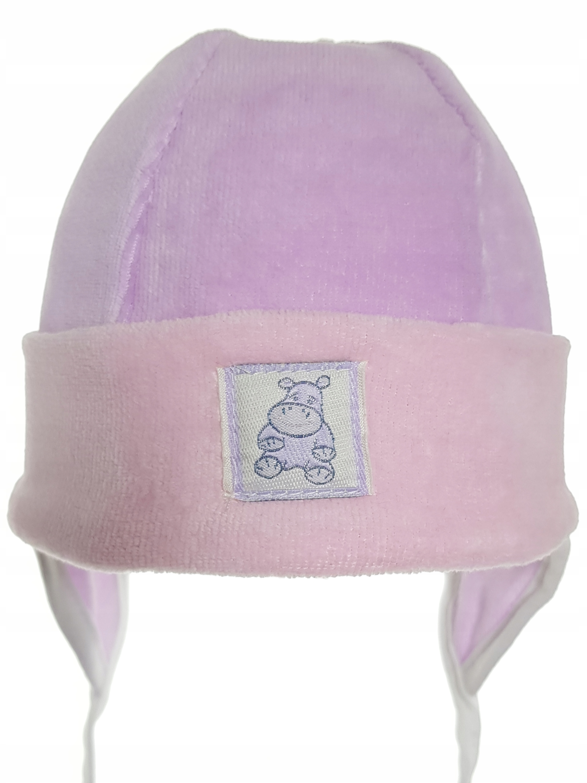 POLSKA CZAPKA WELUR CZAPECZKA WIĄZANA Z USZAMI DLA NOWORODKA 0-3 MC 18KOLOR Rodzaj pozostałe