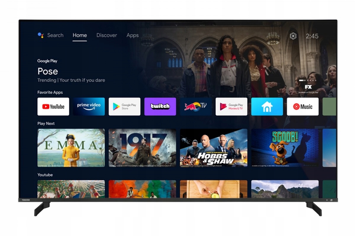 TOSHIBA 65UA5D63DG Telewizor LED 65 cali Kod producenta 65UA5D63DG