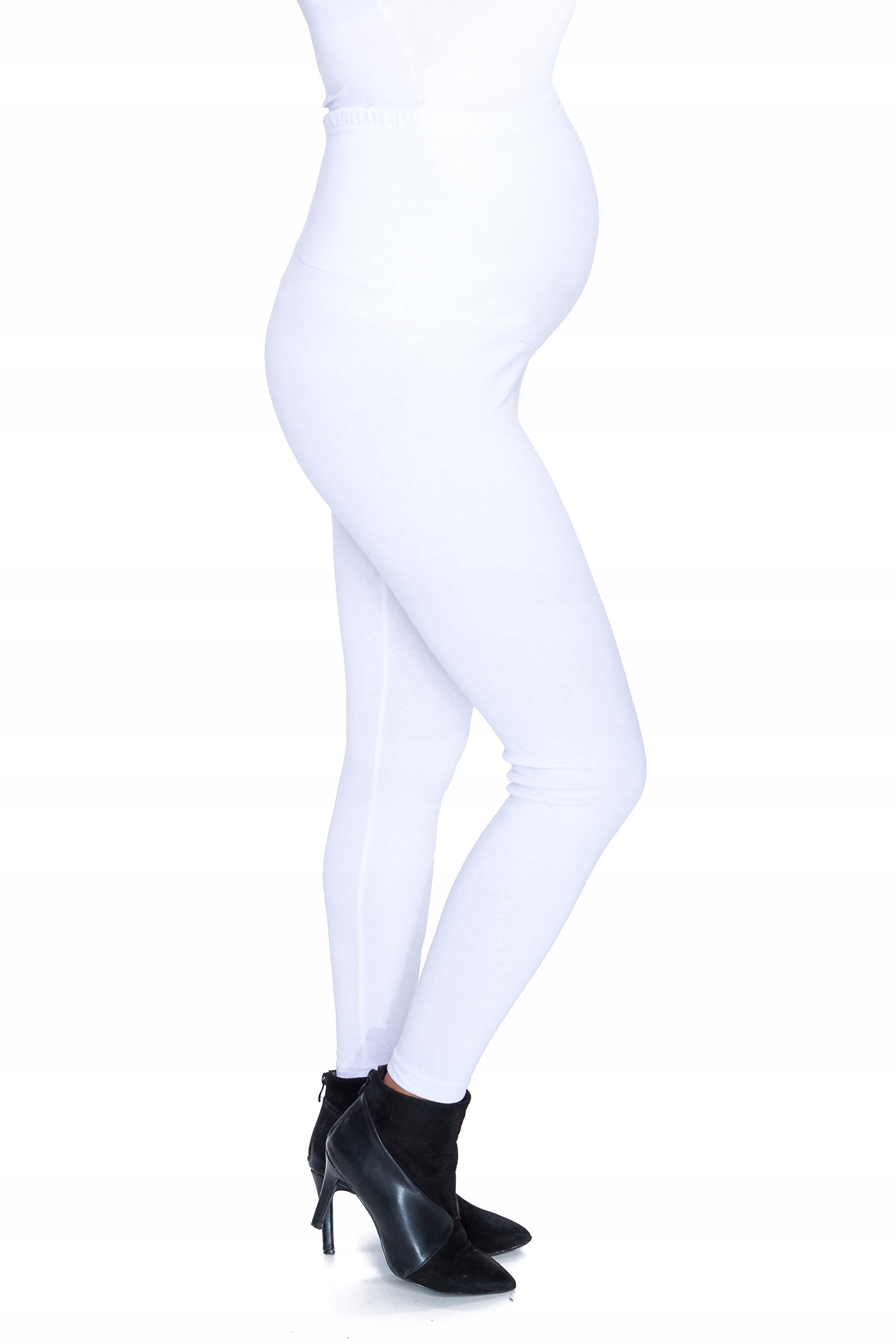 LEGGINSY CIĄŻOWE OCIEPLANE GETRY Z PANELEM 2XL Model PREG28