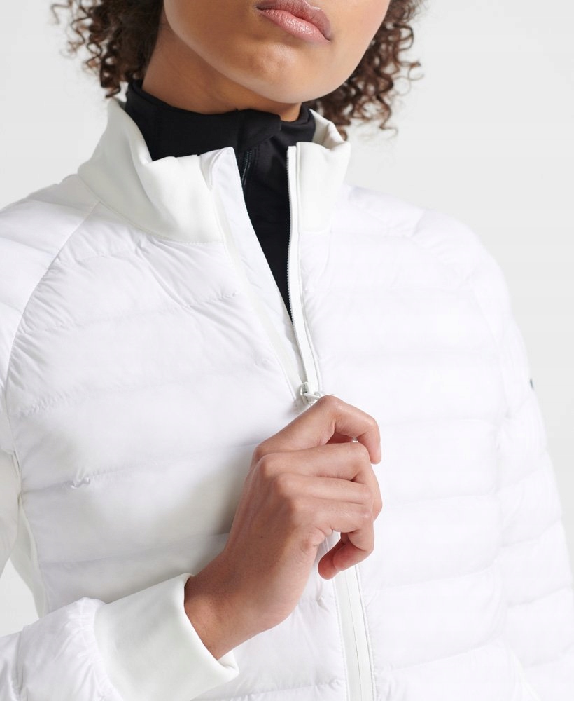 Bílá prošívaná bunda Superdry L
