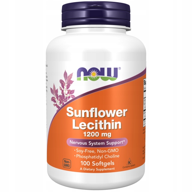 

Now Sunflower Lecithin słonecznikowa 1200mg 100kap