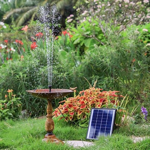 AISITIN Fontanna Solarna 6.5W Z Baterią 1500mAh Do Ogrodu I Stawu — miniatura 2