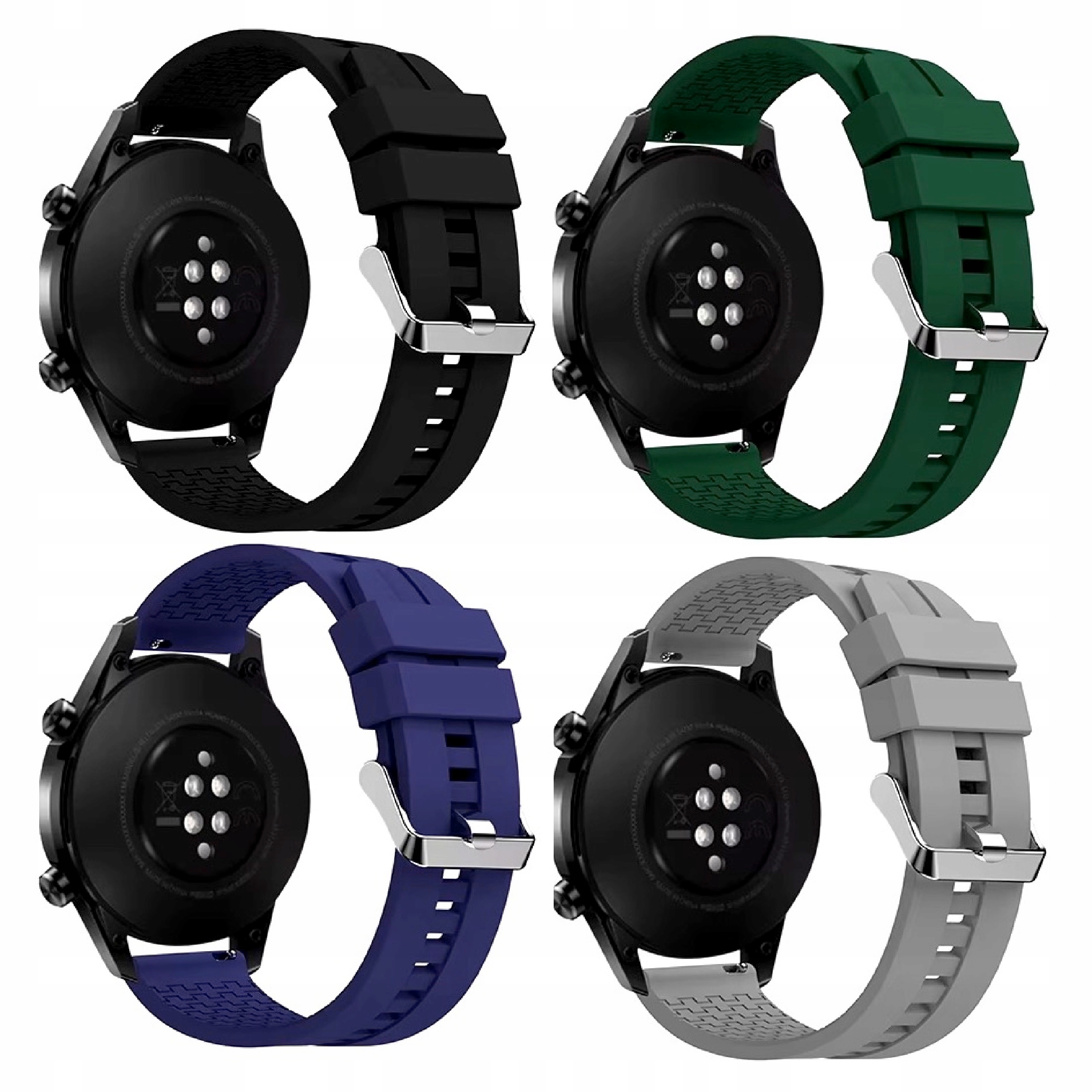 4x Pasek Do Zegarka 22MM Huawei Watch Samsung Gear Amazfit Gt Silikonowy