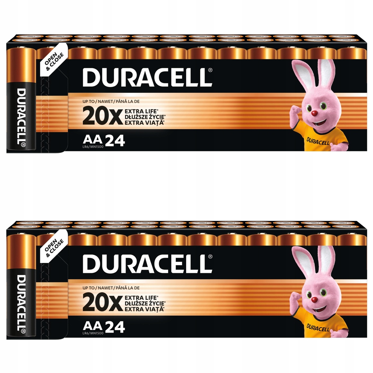Baterie alkaliczne Duracell AA LR6 24 szt.