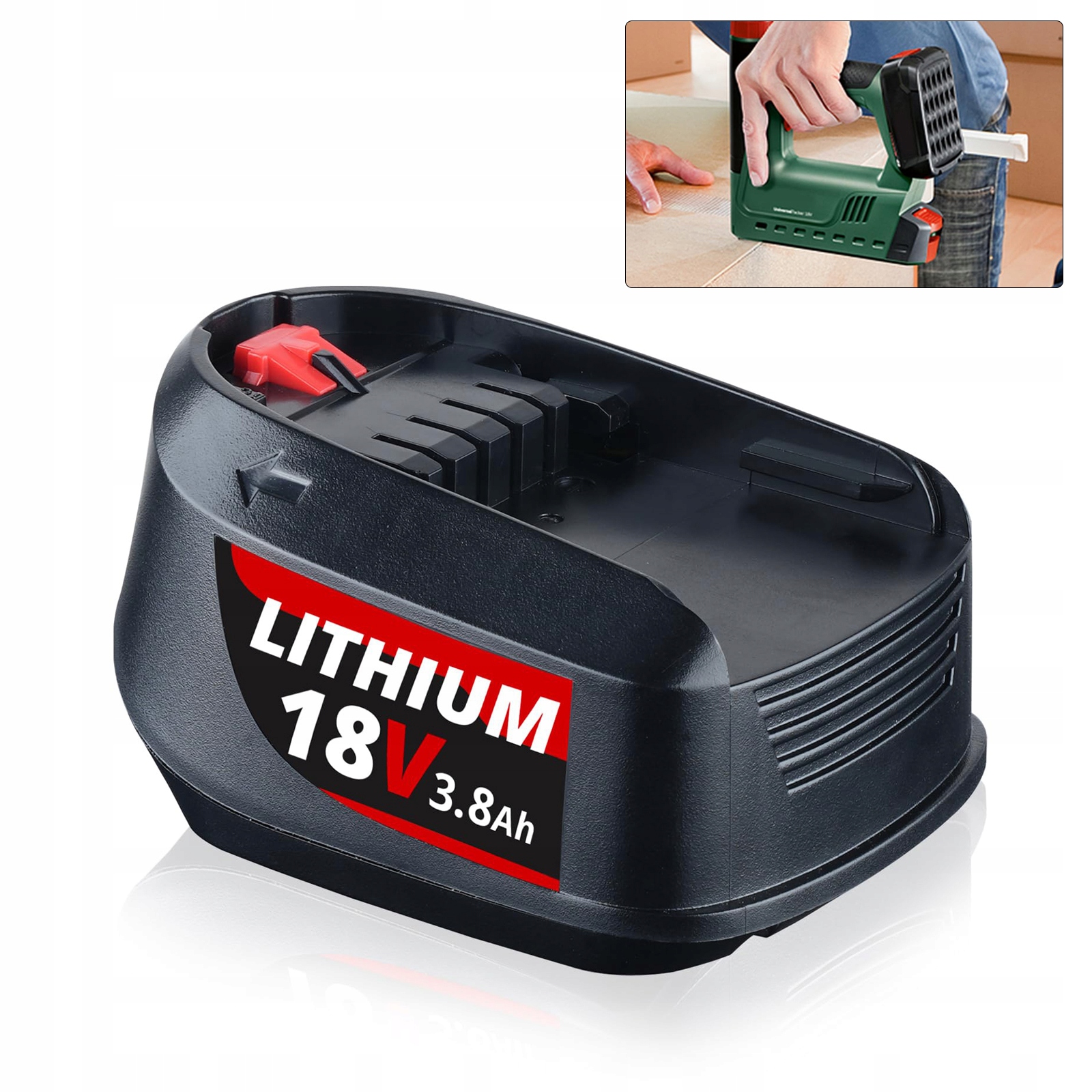 Akumulátor lithium-iontový 18V 3.8 Ah baterie pro Bosch Pba Psb