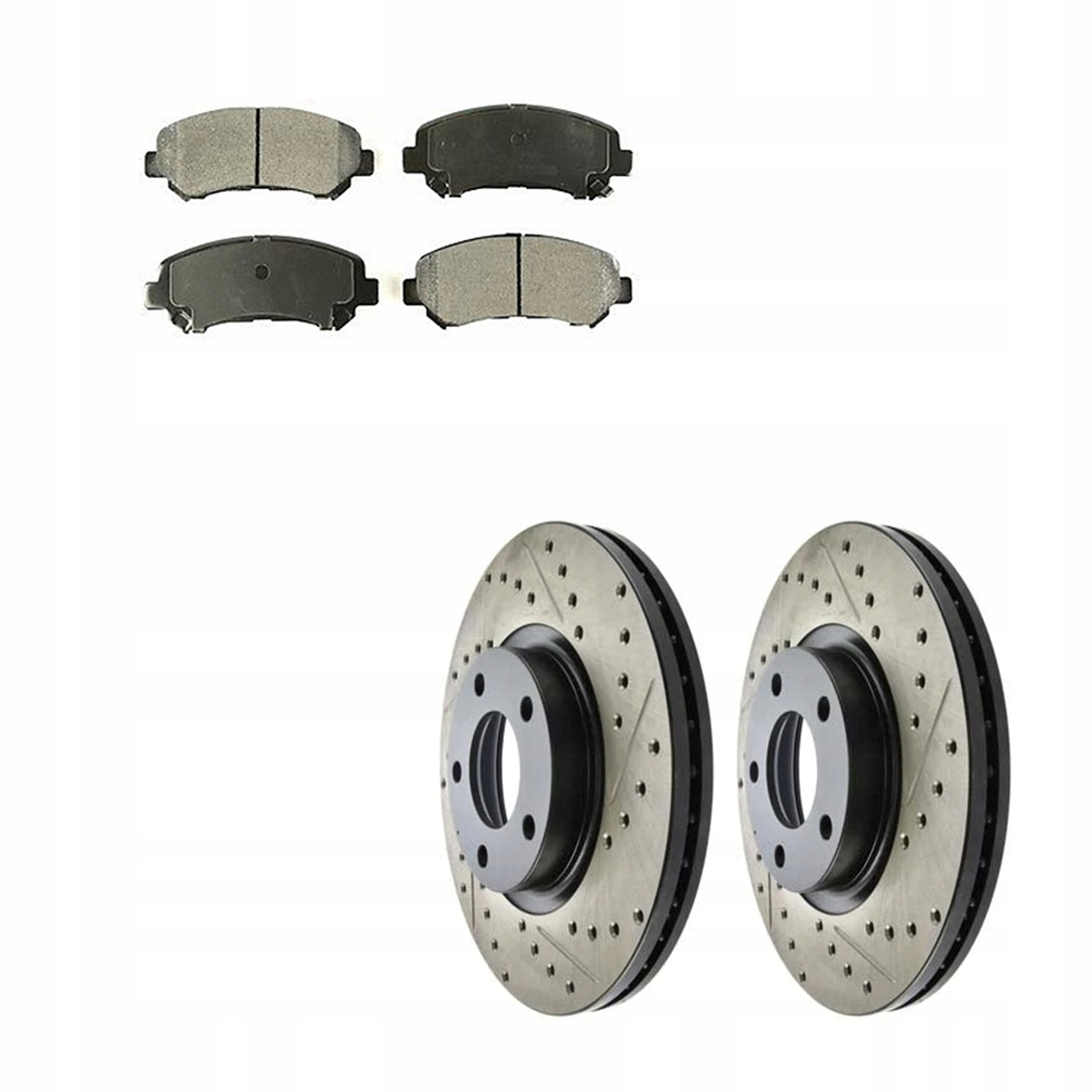 Диски попередньо просвердлені колодки передня QASHQAI X-TRAIL 2