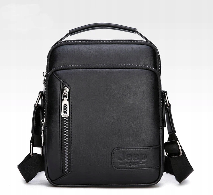 

Saszetka Torba męska Listonoszka Czarna Vintage