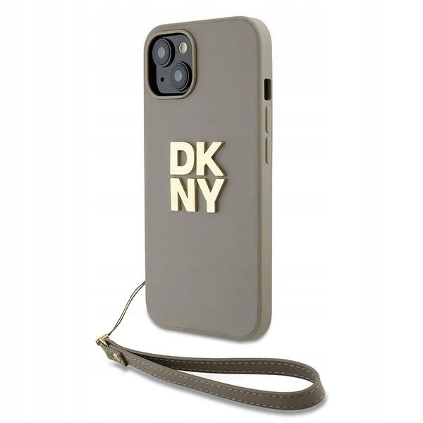 Dkny DKHCP15SPBSWSE Pouzdro na iPhone 15 14 13 6.1 béžové s poutkem