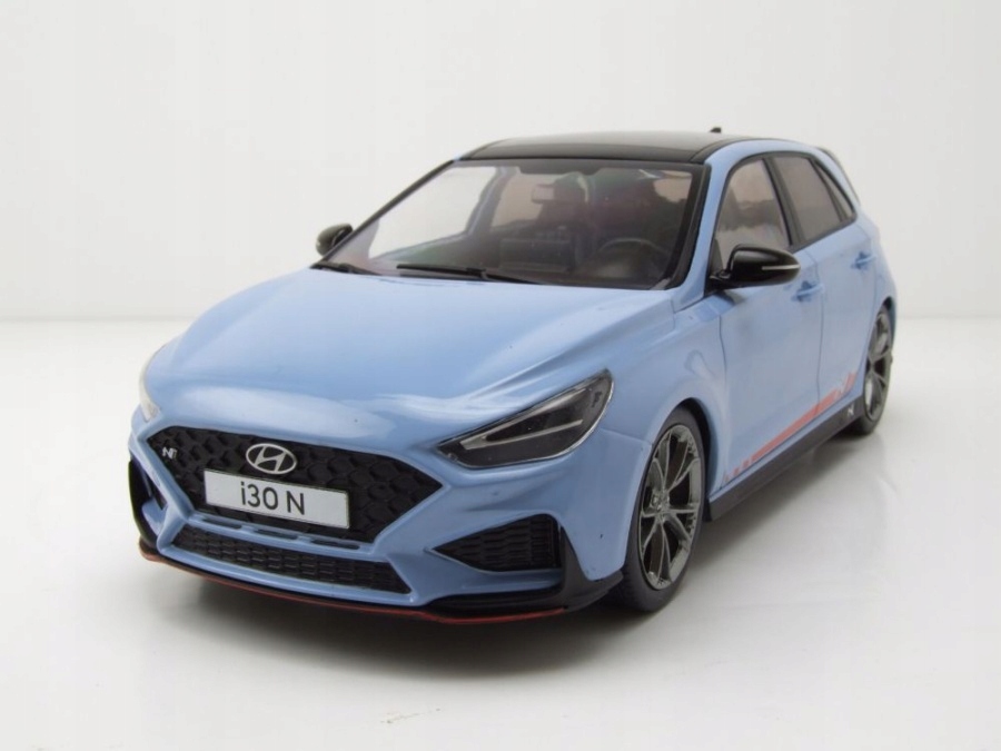 Hyundai i30 N světle modrá 2021 1/18 Mcg
