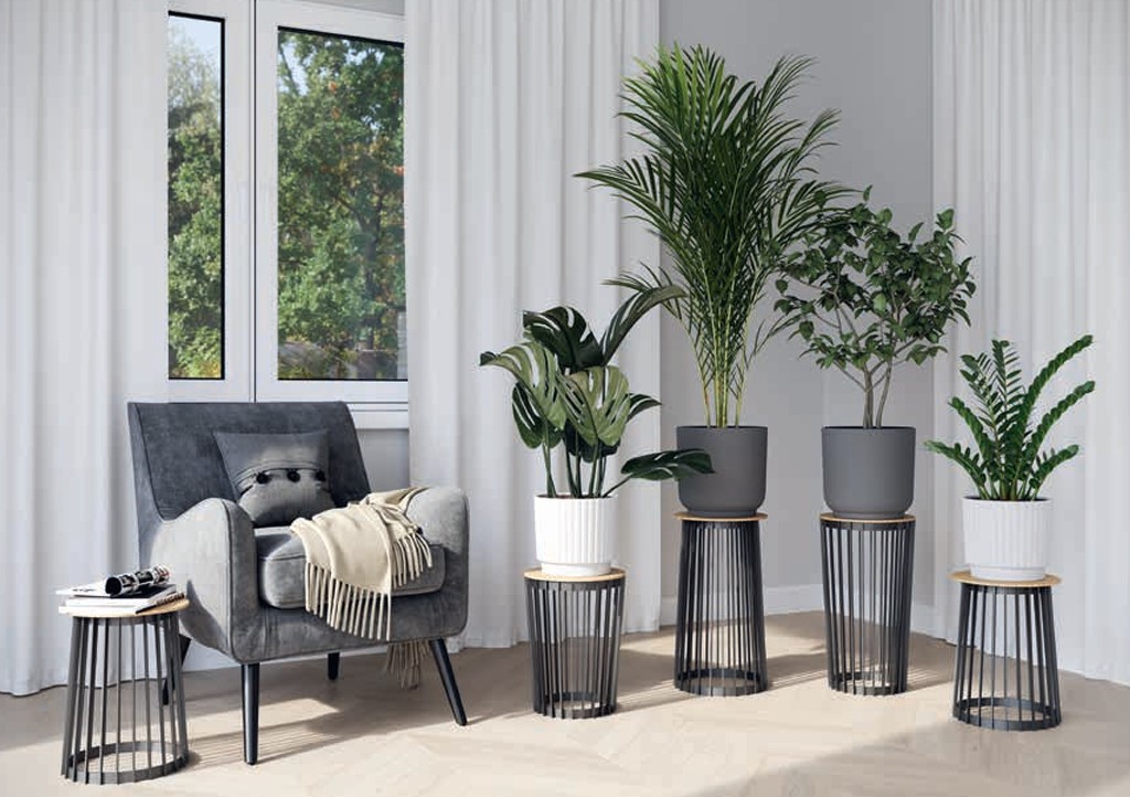 Kwietnik wysoki dwustronny Standy 54H | Platyna — 8