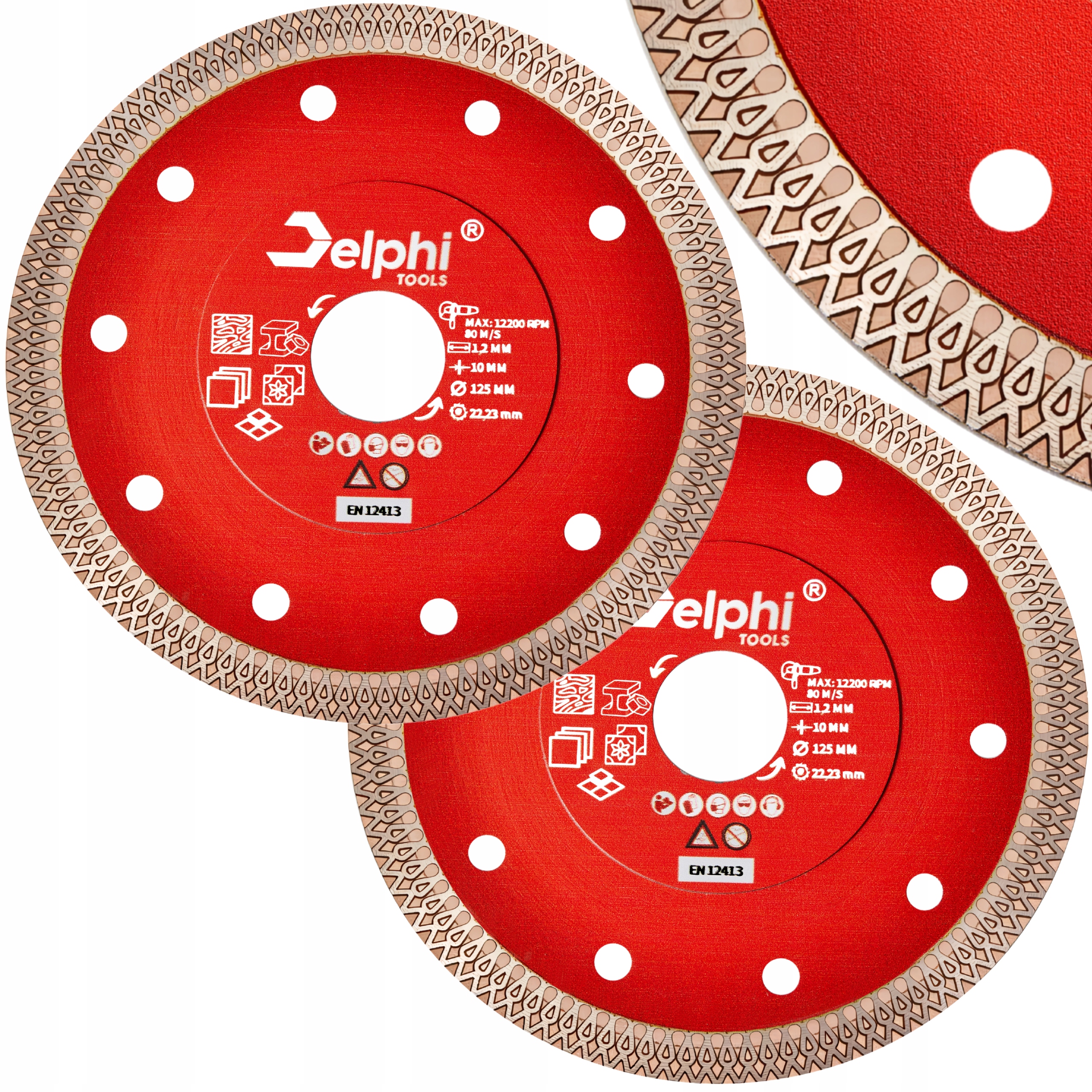 Tarcza Diamentowa Do Cięcia Na Sucho Gresu Płytek Kamienia Spieku 125 MM 2x