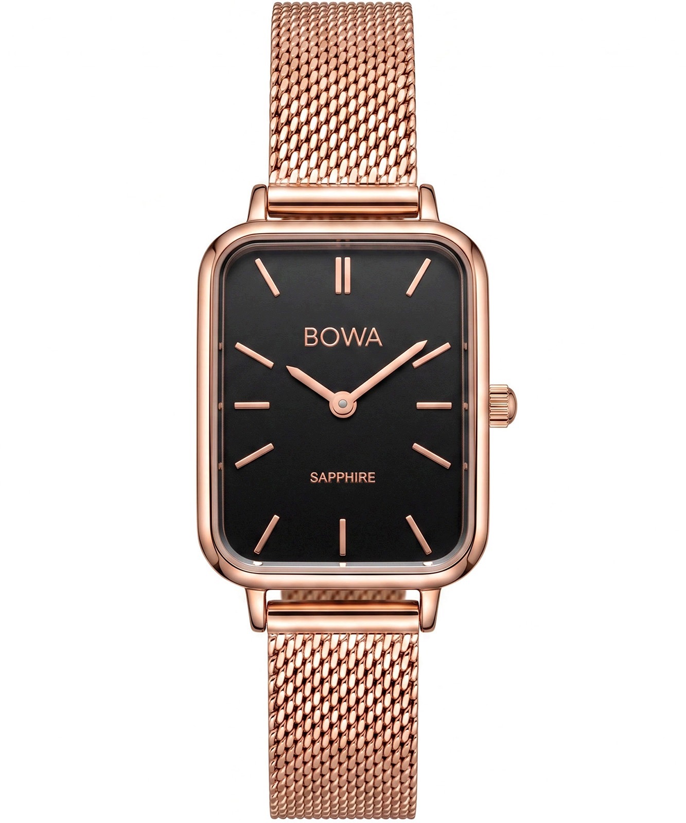 Dámské hodinky Bowa Dubai Black Rose-Gold Mesh 20
