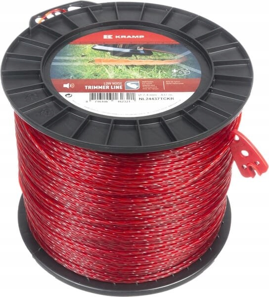 

Żyłka tnąca Fi 2.4 mm 437 m skręcona cicha czerwon