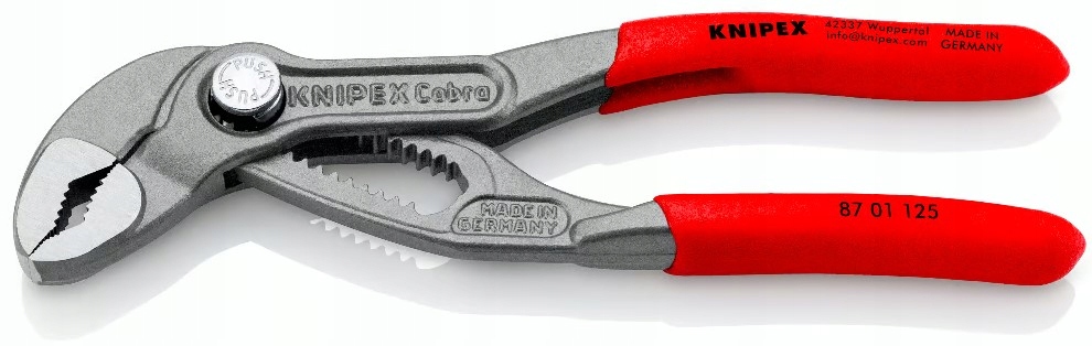 Szczypce Nastawne Cobra Do Rur Nowej Generacji 125MM 87 01 125 Knipex