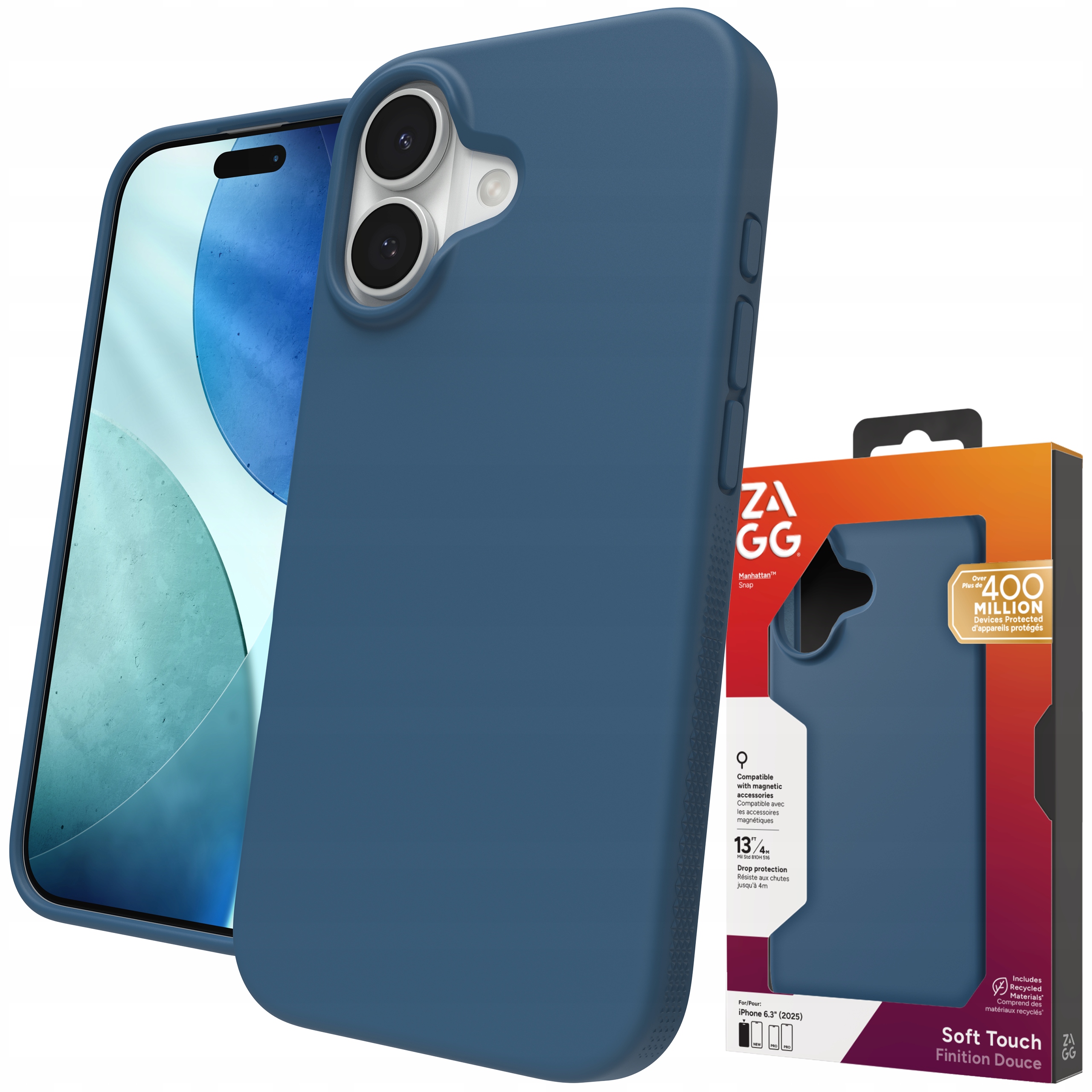 Zagg Manhattan Snap Case Pouzdro s MagSafe pro iPhone 17 Kryt