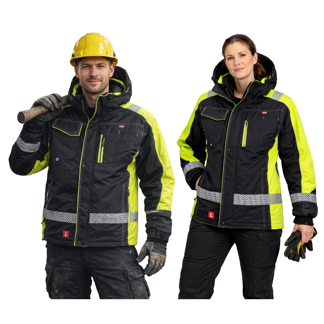 Kurtka Robocza Ocieplana Zimowa Wodoodporna Odblaskowa Polar Pcv Ce Bhp L