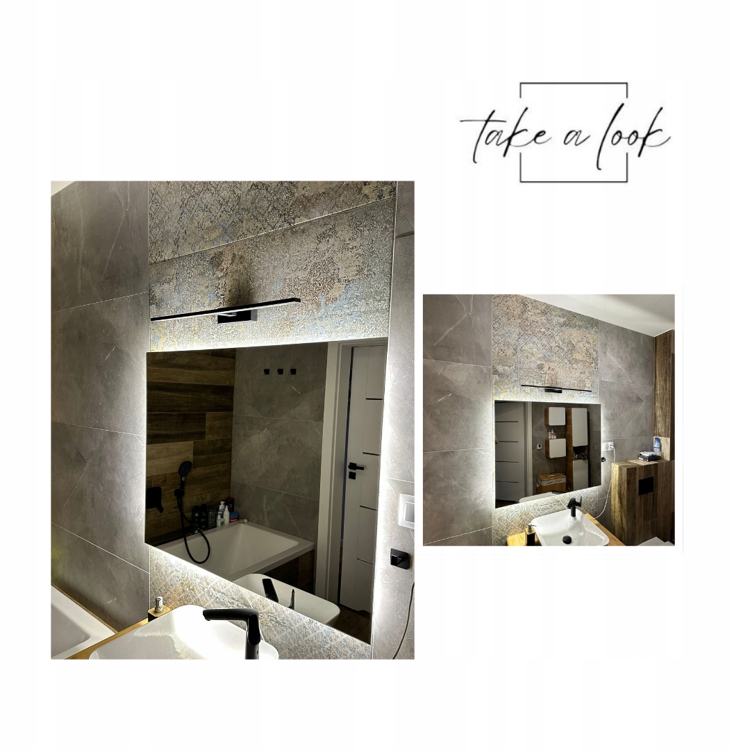 LUSTRO LED 120x80 cm ŁAZIENKOWE LEDOWE PODŚWIETLANE NOWOCZESNE FREESIA Kod producenta LUSTRO ŁAZIENKOWE DO SALONU PRZEDPOKOJU LED