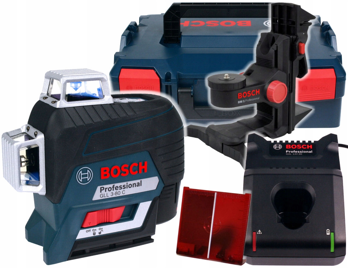 

Laser Gll 3-80 C Bosch L-boxx Statyw BM1