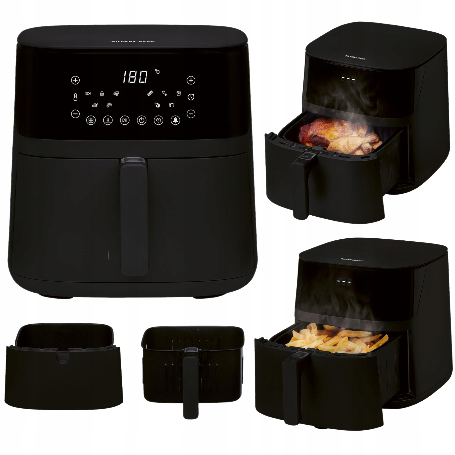 Silvercrest Frytownica frytkownica beztłuszczowa Shfd 2150 A3 2150W 5.2L XL