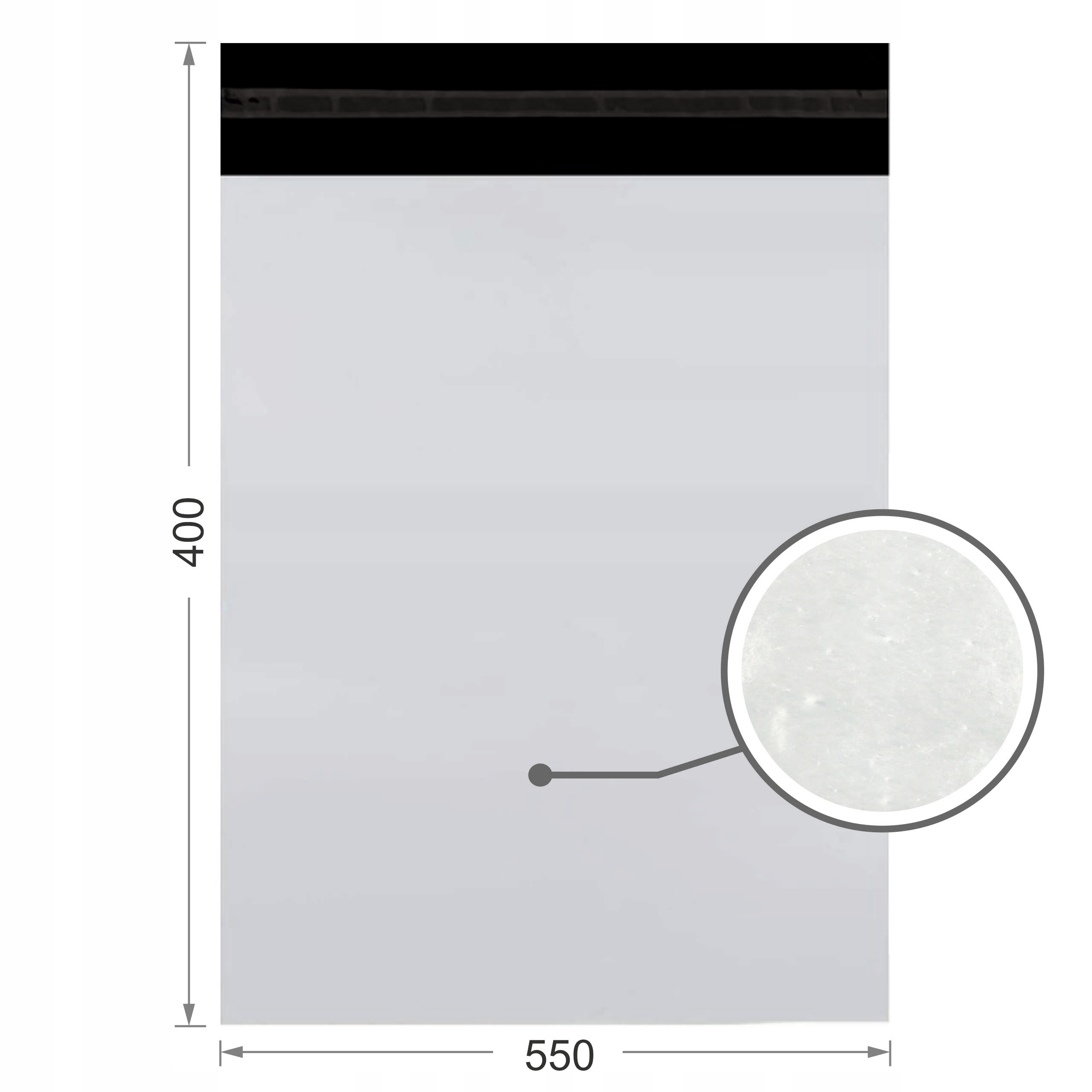 FOLIOPAKI KURIERSKIE FOLIOPAK BARDZO MOCNE 400x550 500 SZTUK Liczba sztuk w ofercie 500 szt.