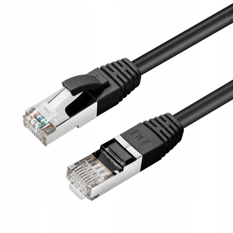 MicroConnect S/ftp CAT6 20 m černý Lszh
