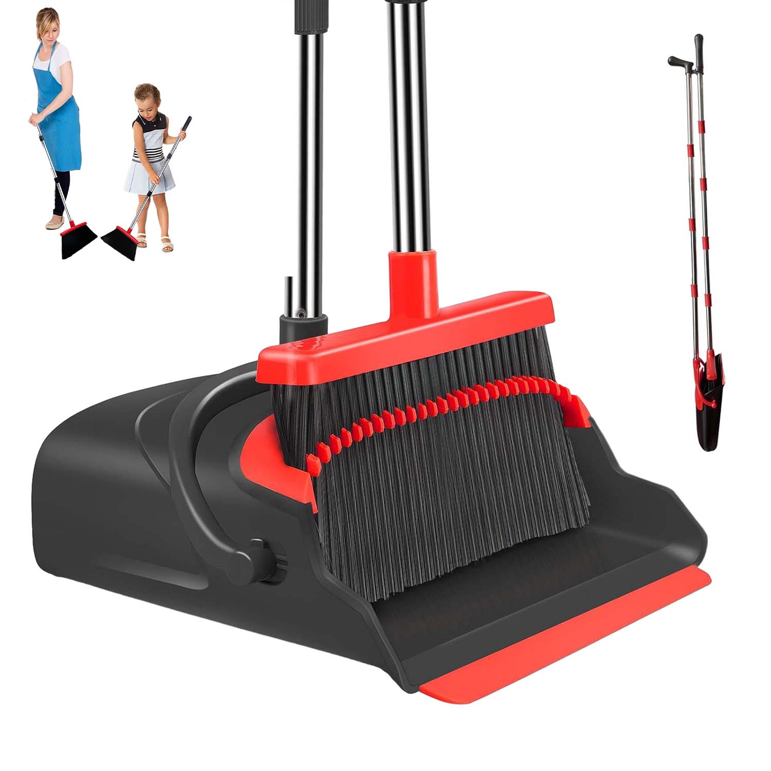 Levně Zametací Sada Skládací Lenoch Koště 85-110CM Nástěnný Držák