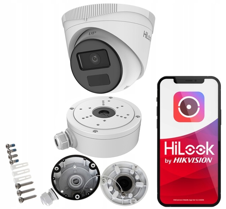4Mpx Ip kamera IPCAM-T4-P plechovka 2.8 mm Aplikace HiLook od Hikvision