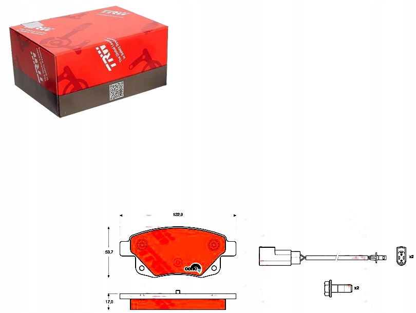 Brzdové Destičky Ford Zadní Transit 06-14 S Senzory