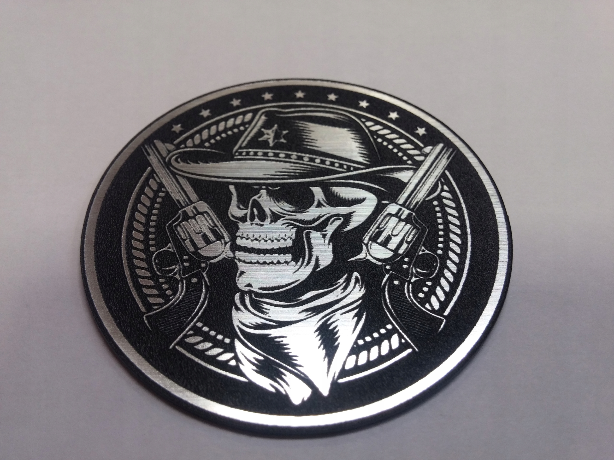 

Czacha Skull Cowboy 50 mm *srebrna