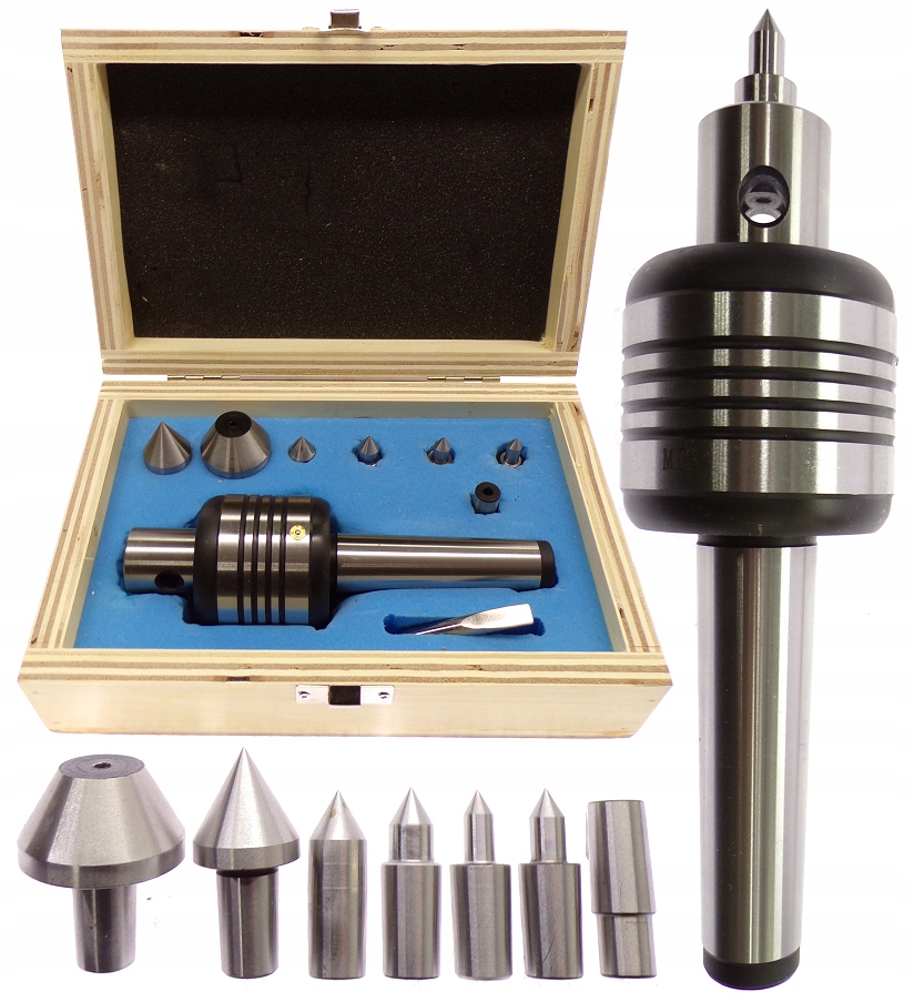 Kieł Tokarski Składany Obrotowy 3 MK3 MT3 Z Wymiennymi Końcówkami