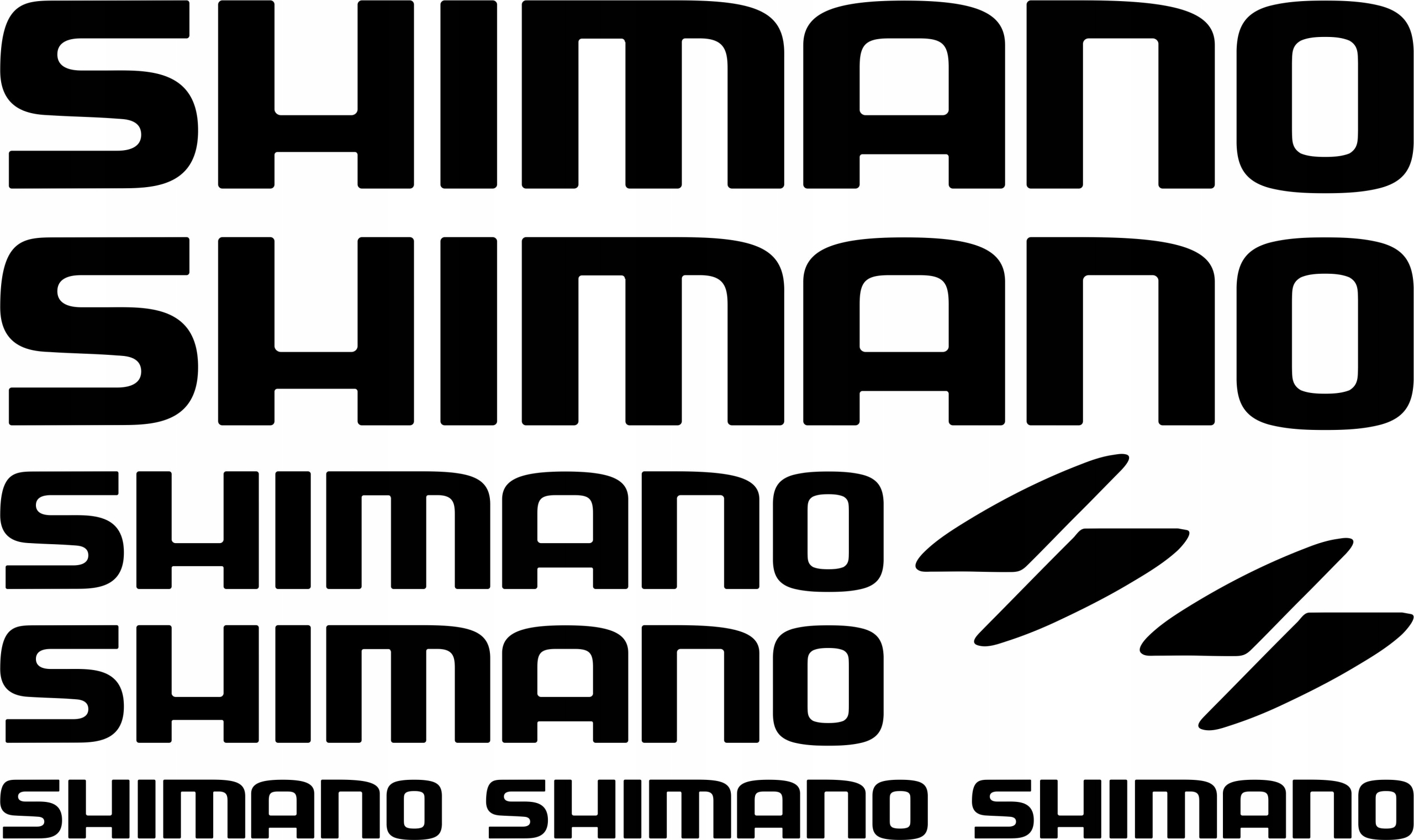 

Naklejki na rower folia długoletnia Shimano