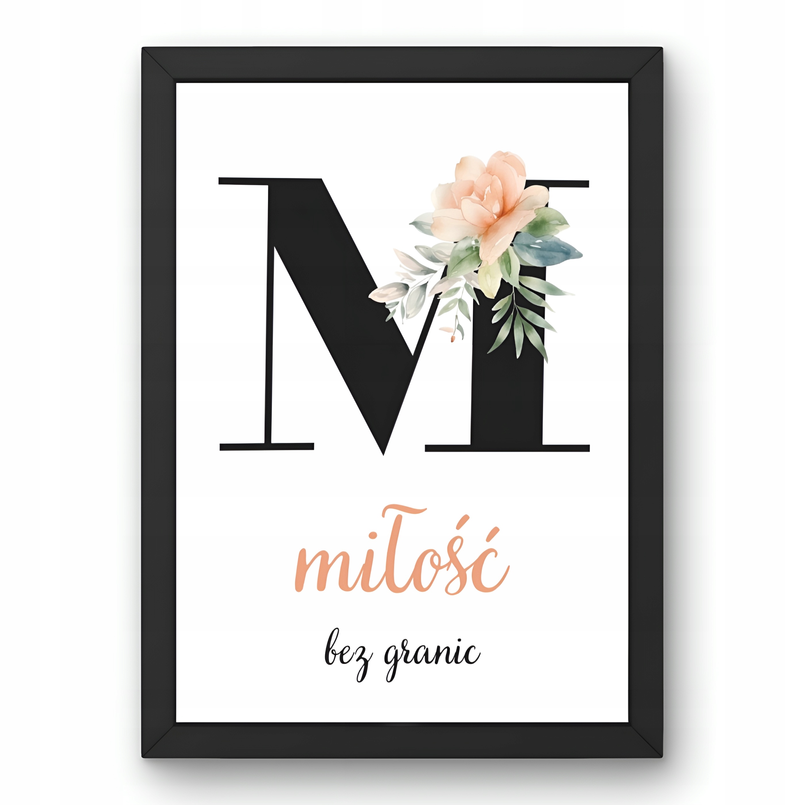 OBRAZY PLAKATY W RAMACH DO SALONU NA ŚCIANĘ KWIATY Marka inna