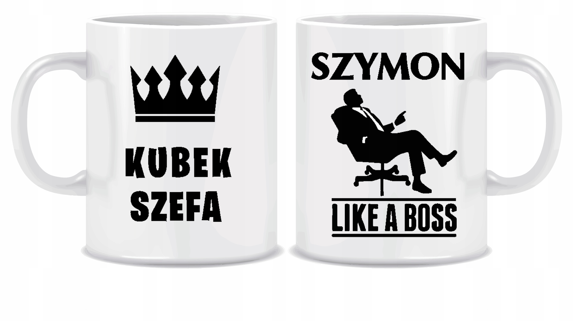 

Kubek Szefa z iminiem na prezent 330ml + kartonik