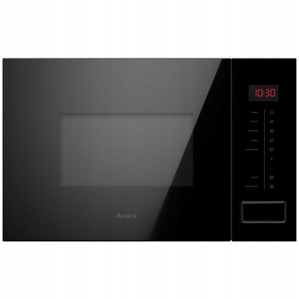 Kuchenka mikrofalowa do zabudowy Amica AMMB20E2SGB 800W czarna-Zdjęcie-0