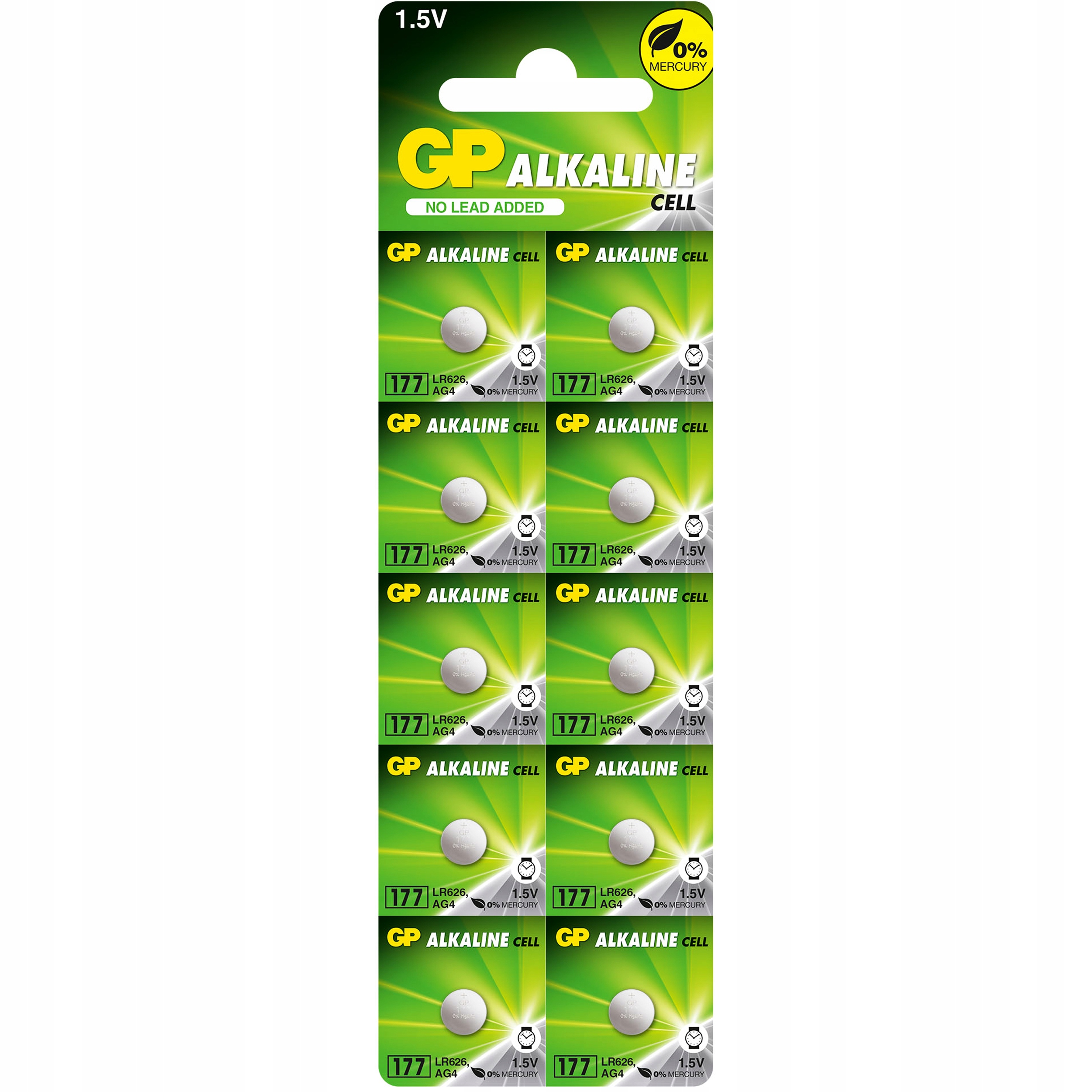 

10x Bateria Gp LR626 AG4 177 Mini Zegarkowa Guzik