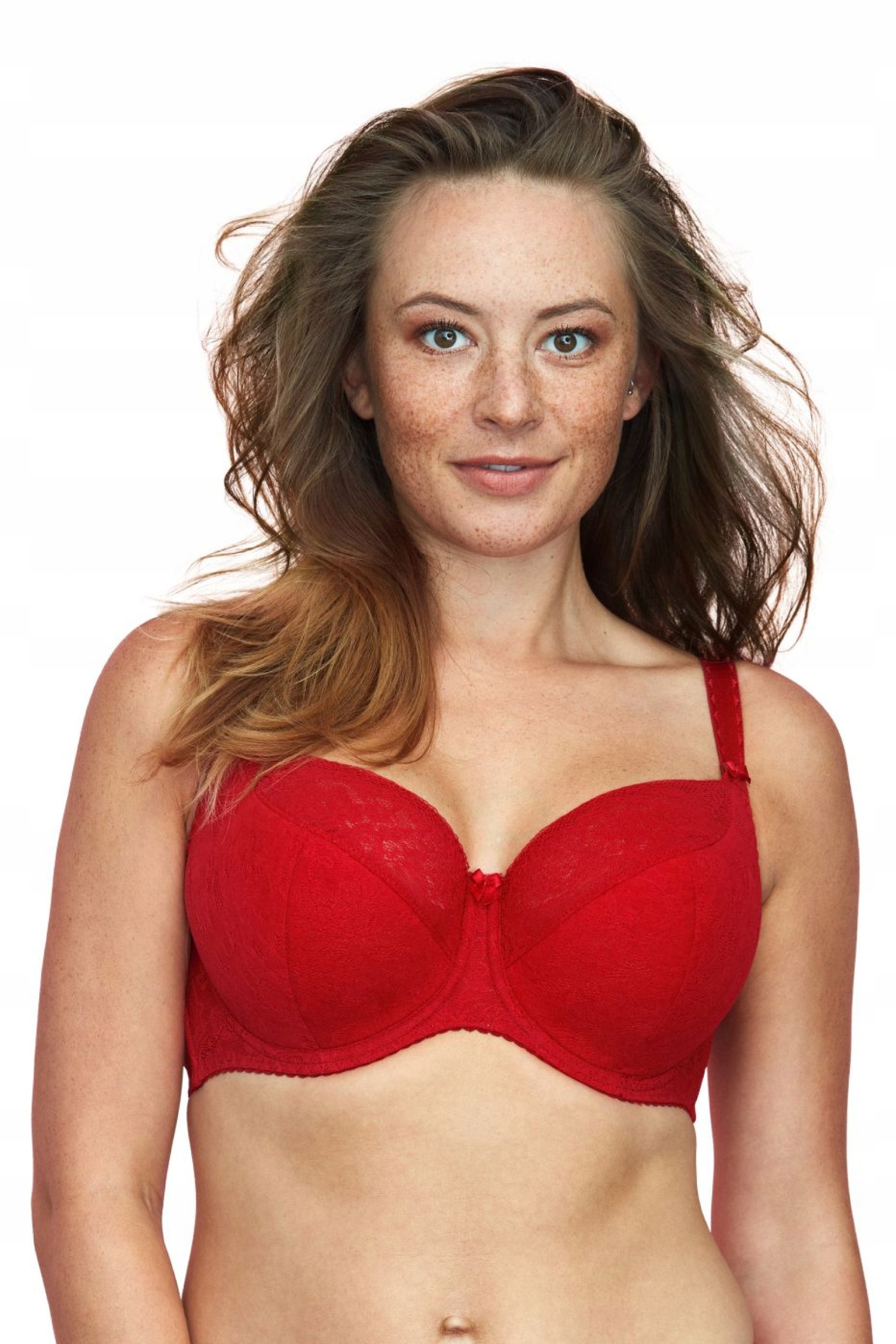 Gaia Podprsenka Semi Soft polovyztužená Bsm 594 Sandy Červená 80E