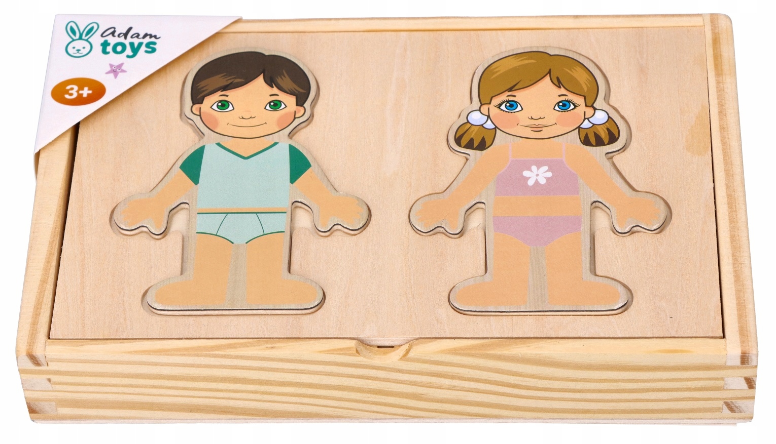 

Adamtoys Układanka Drewniana Ubieranka Magnetyczna