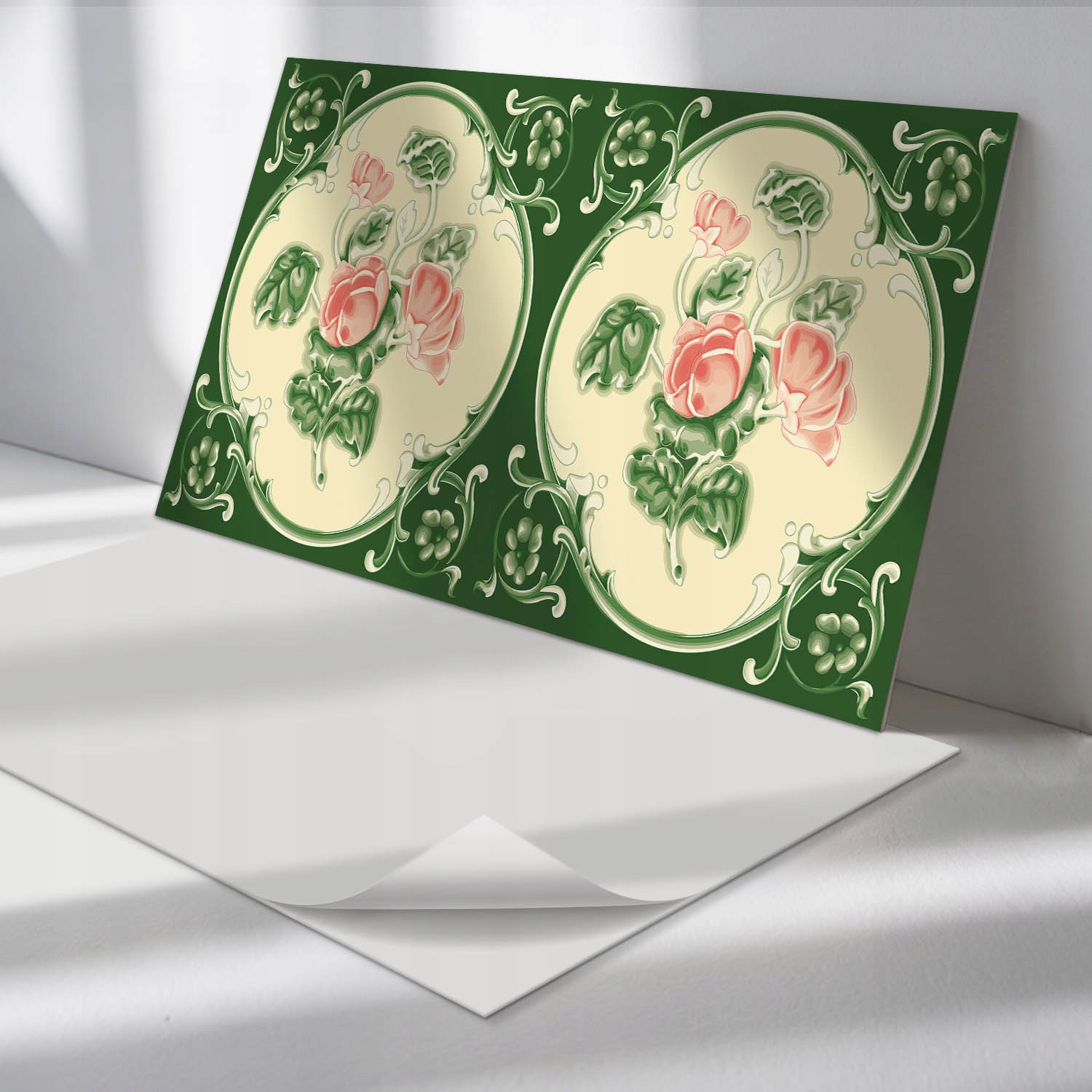 Balíček vinylových panelov s potlačou Kvetinový vzor s listami 6 ks 60x30 cm